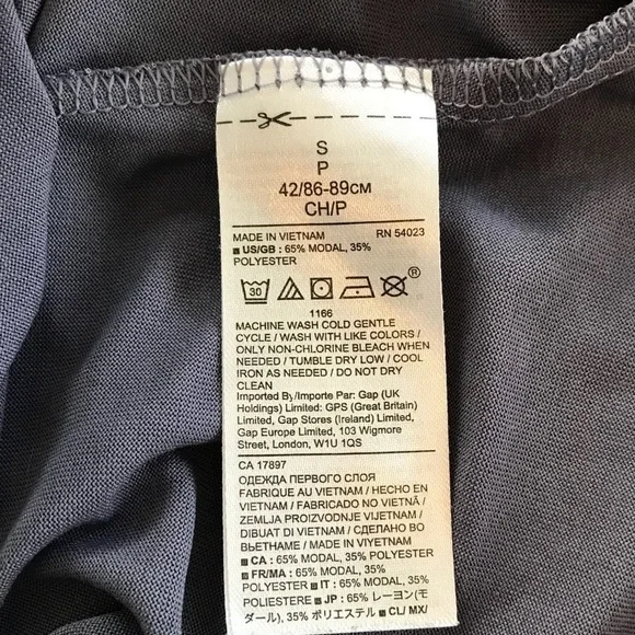 Banana Republic LS front tie sand wash top sz S - Picture 6 of 7